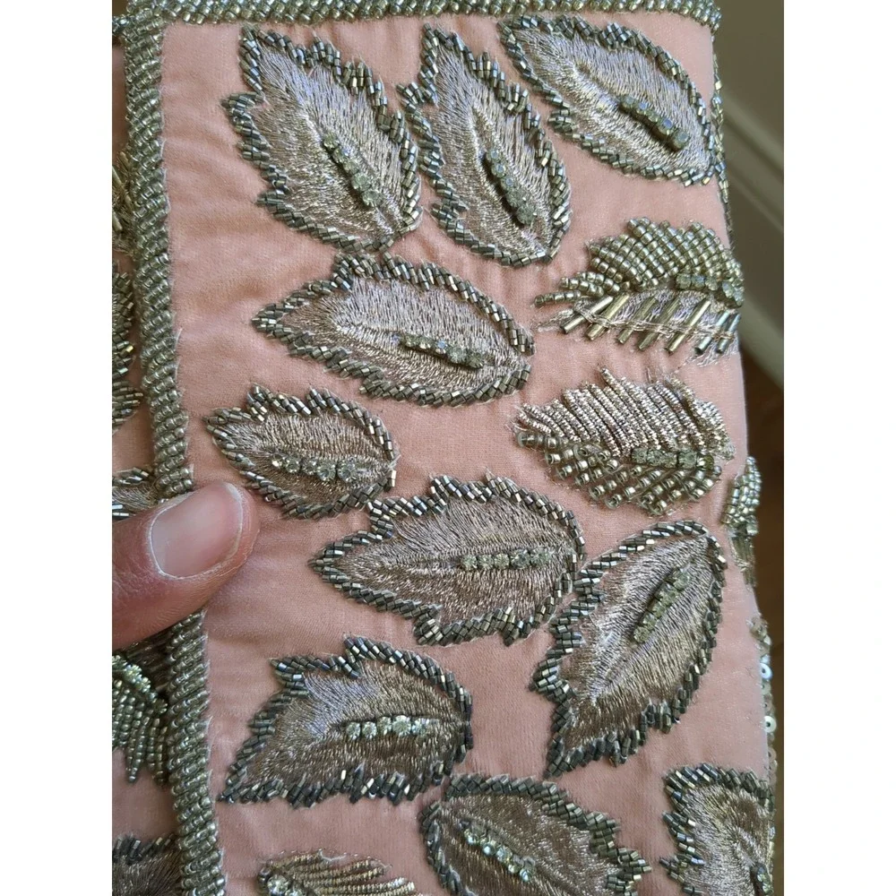 Anthropology Womens Clutch Floral Purse With‎ Chain